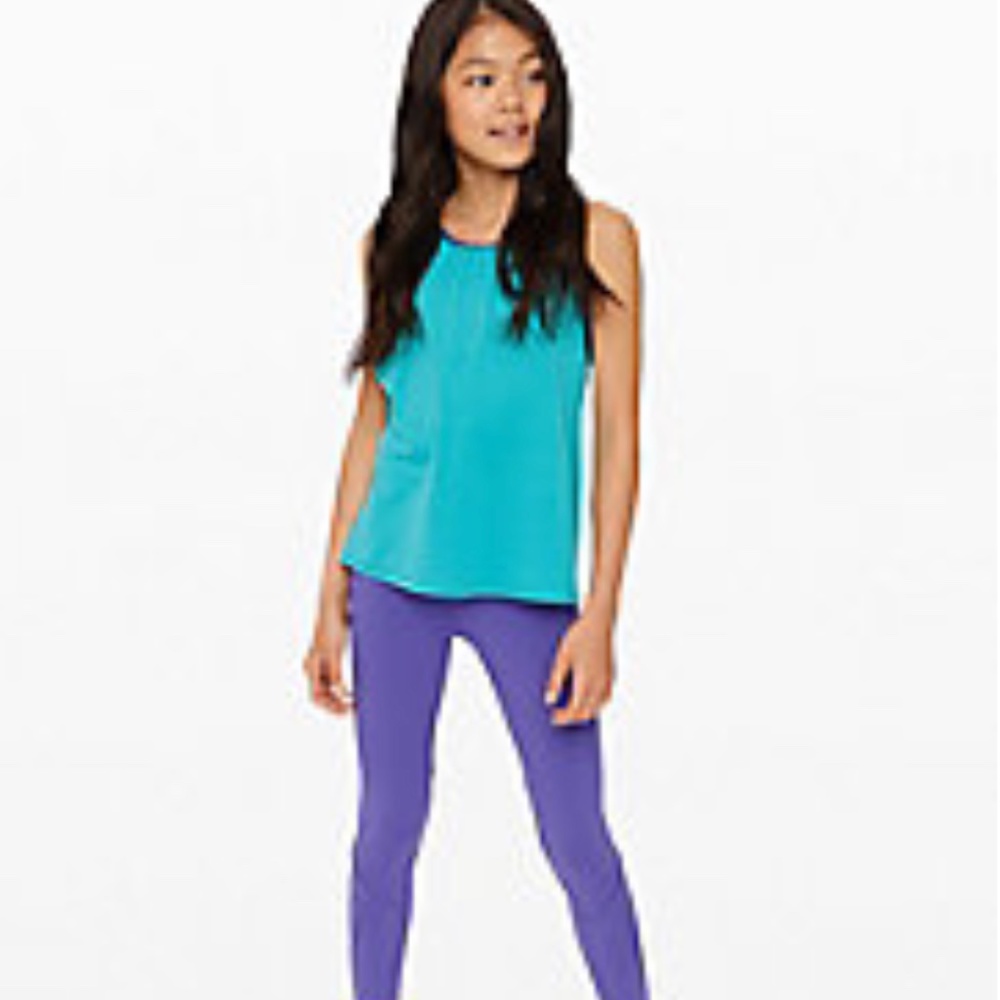 Ivivva (lululemon) Girls Size 12, NWT, blue tropics tank